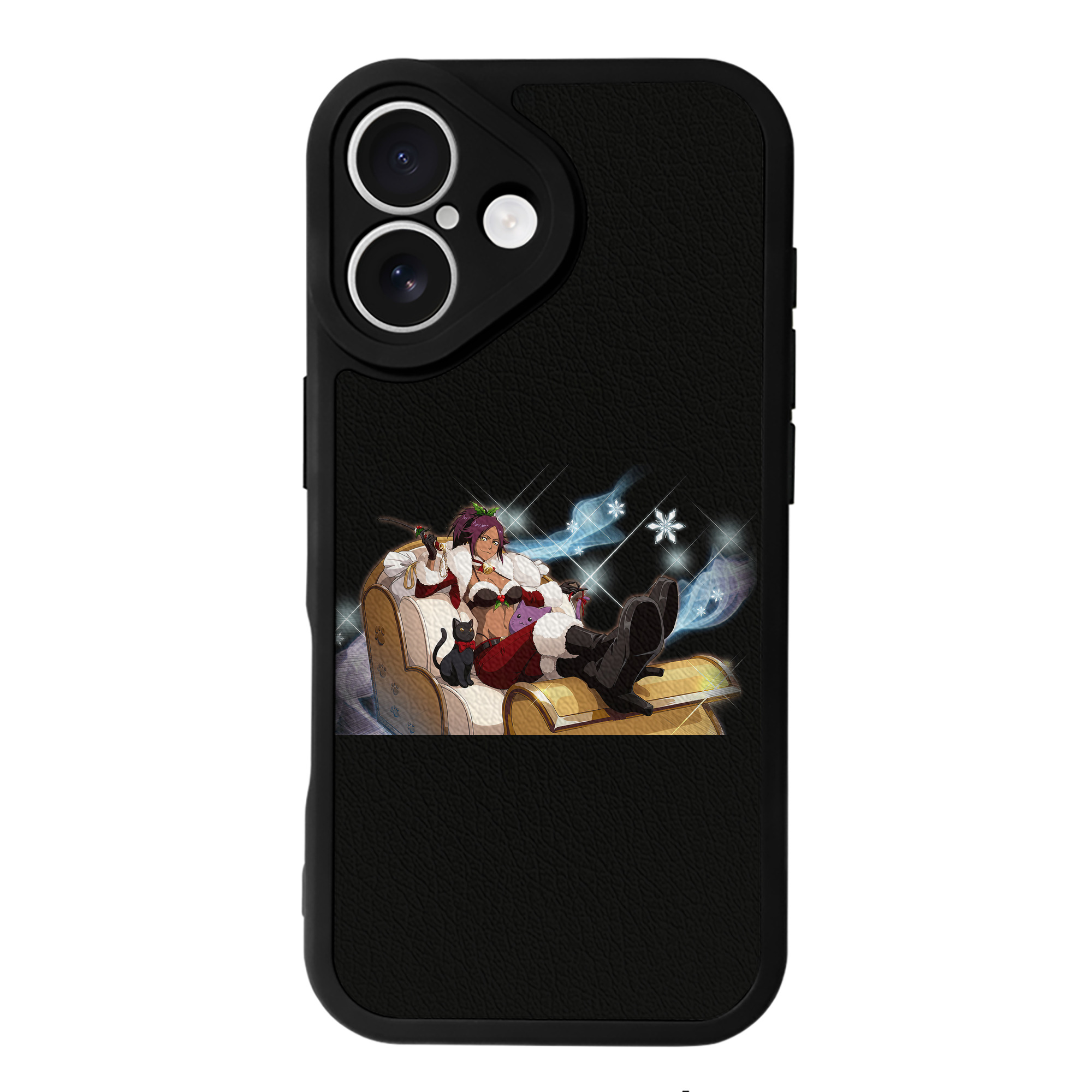（画像用） ブリーチ 四楓院 夜一（しほういん よるいち） BLEACH Shihouin Yoruichi 【iPhone 16シリーズ対応】シリコンスマホケース（レザー調） 材質：シリコン